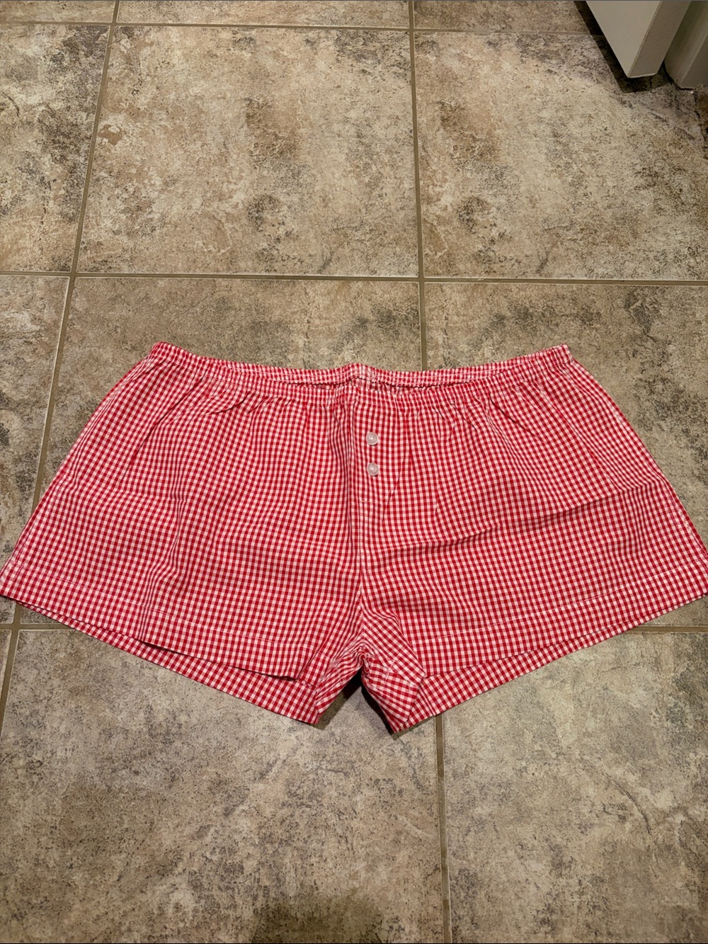 daily drills heart gingham micro shorts